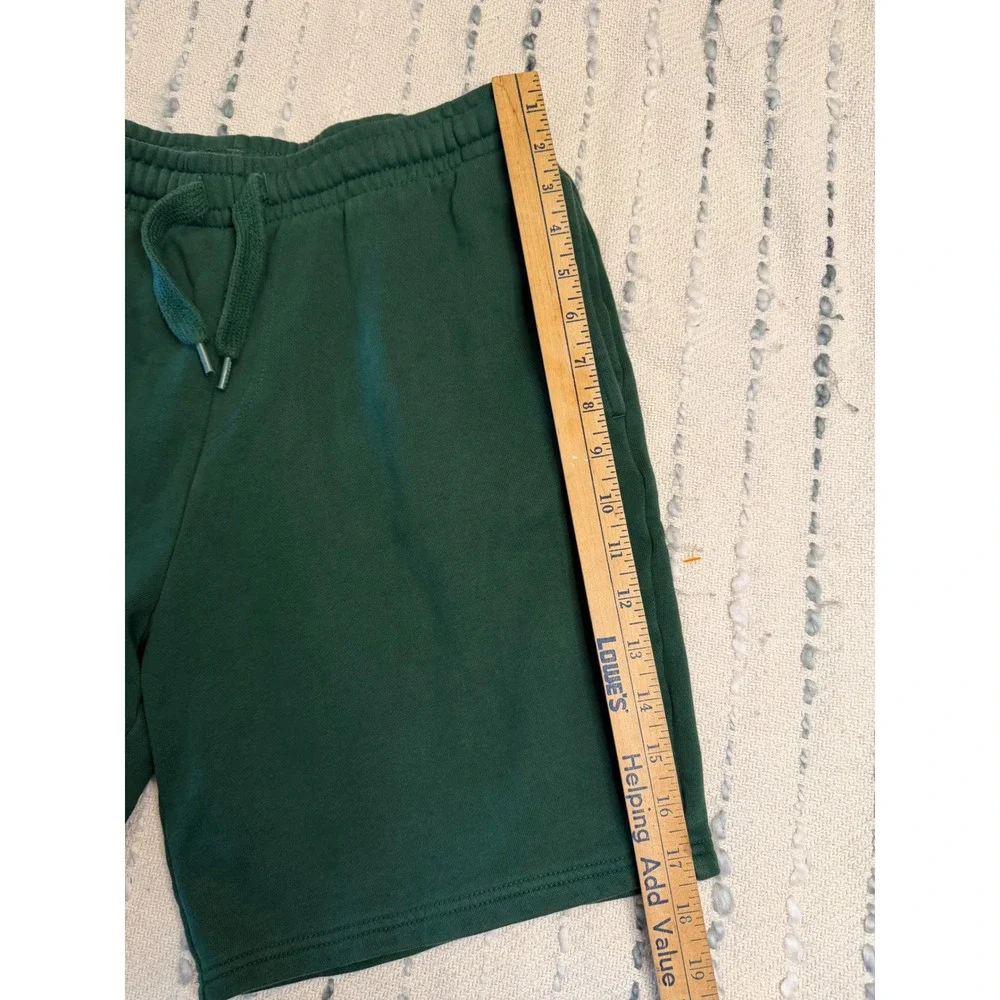 Lacoste Mens Regular Fit Sweat Shorts Green Fleece Drawstring Logo GH9627 US M